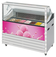Витрина для мороженого Carboma Bliss IC72 SL 1,3-1 брендированная 