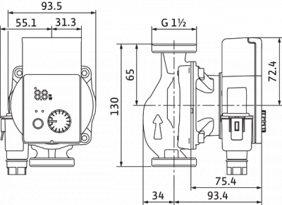 Циркуляционный насос Wilo-Yonos PICO 25/1-6-130-(ROW)