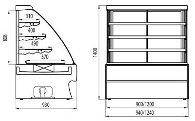 Холодильная витрина Cryspi Elegia Premium KN 1240