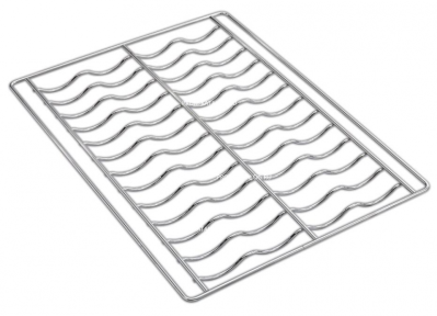 Комплект хромированных волнообразных решеток для багеттов Smeg 435х320мм 4шт